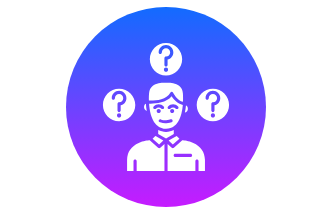 InnoShore Fragen beantworten InnoShore: Figur mit Fragezeichen symbolisiert Herausforderungen, die wir als IT-Partner lösen.